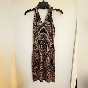 Black with rose gold sparkle, Jump Apparel Brand, Size Small
